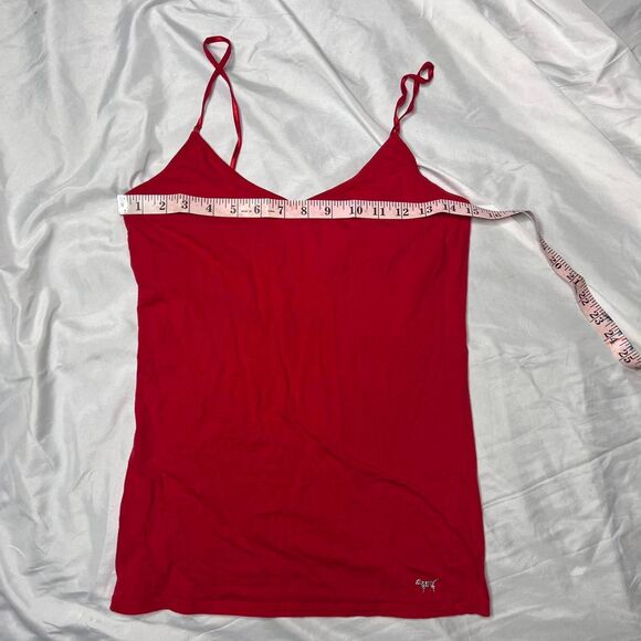 Victoria’s Secret Pink Red Rhinestone Dog Cami Y2K - Picture 4 of 7